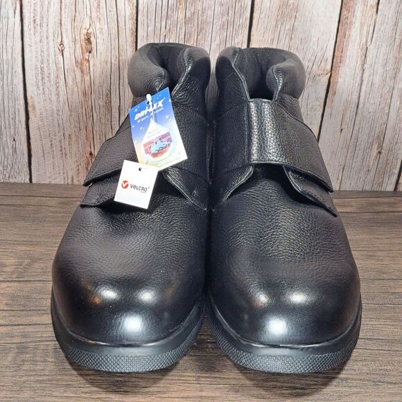 Drew Big Easy High-Top Chukka Dri Tex Shoes Men\'s 14 W Black Leather (NWT) main image 5